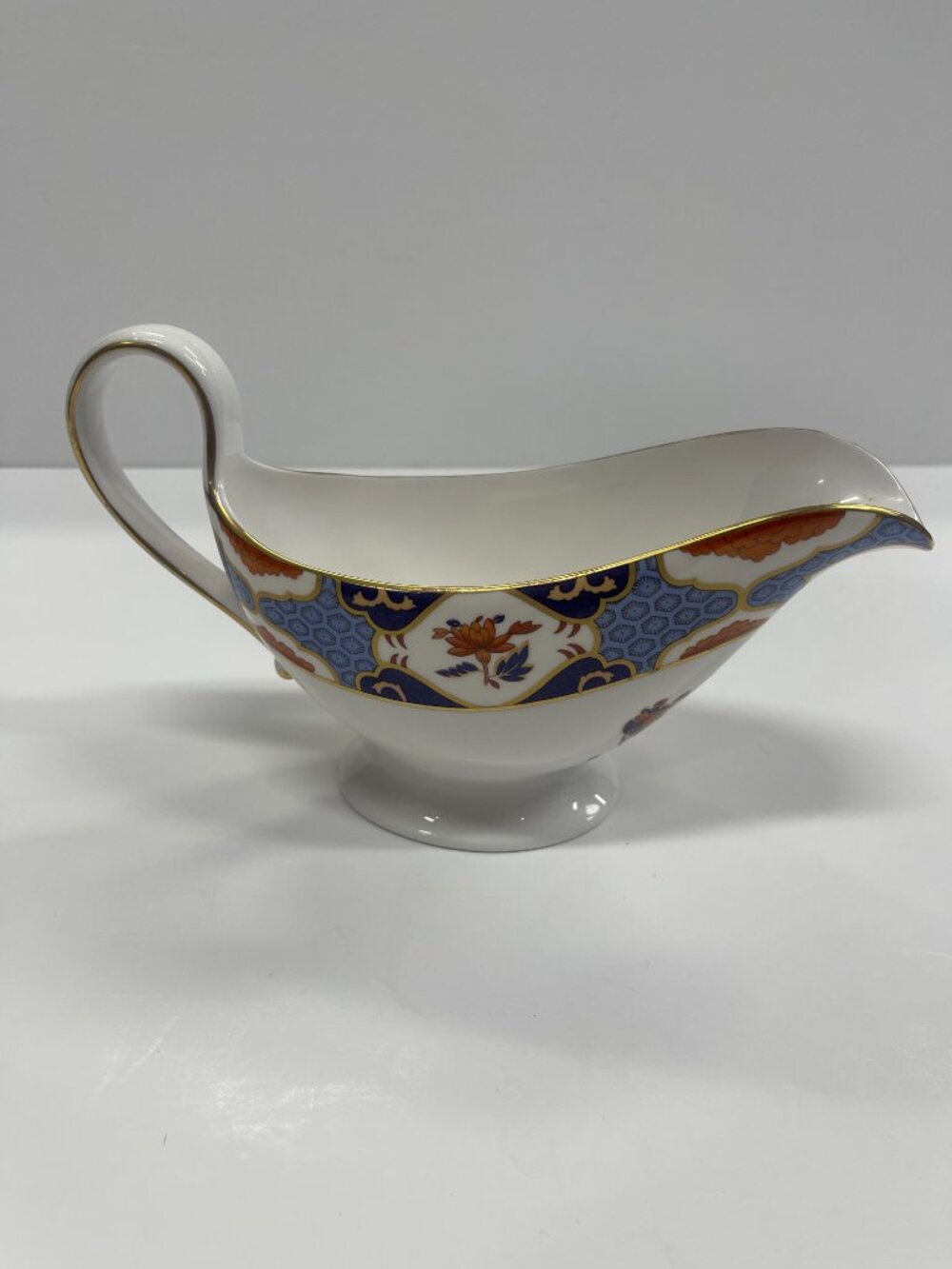 Spode Shima Y8172 Gravy Boat & Y8172-D Underplate Bone China England - Picture 4 of 16